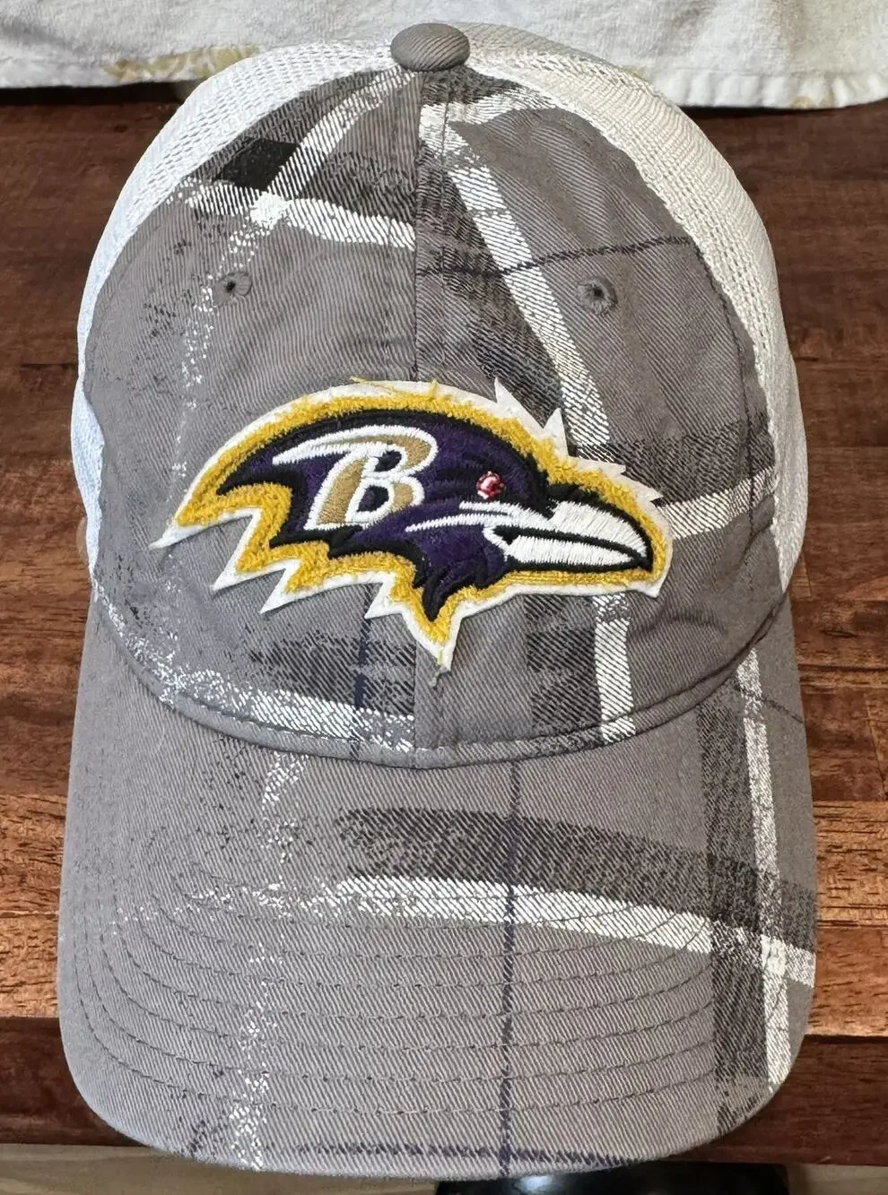 Baltimore Ravens Hat - Reebok - Gray - Relaxed Fit - Preowned L/XL